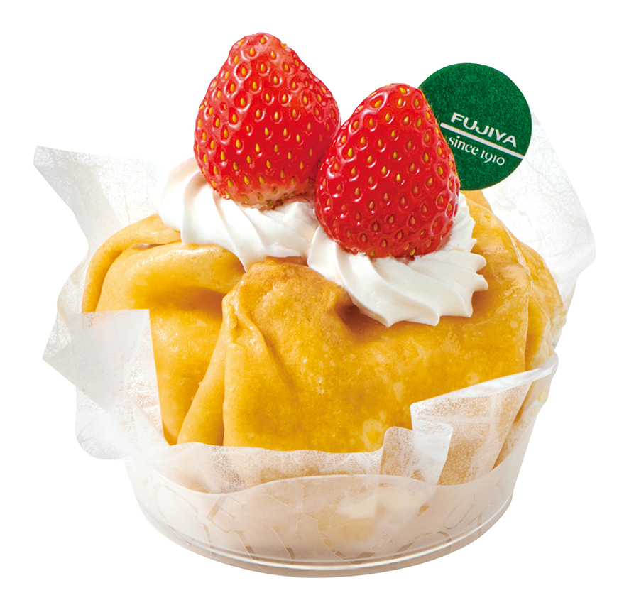 「苺のご褒美クレープパニエ」（590円）