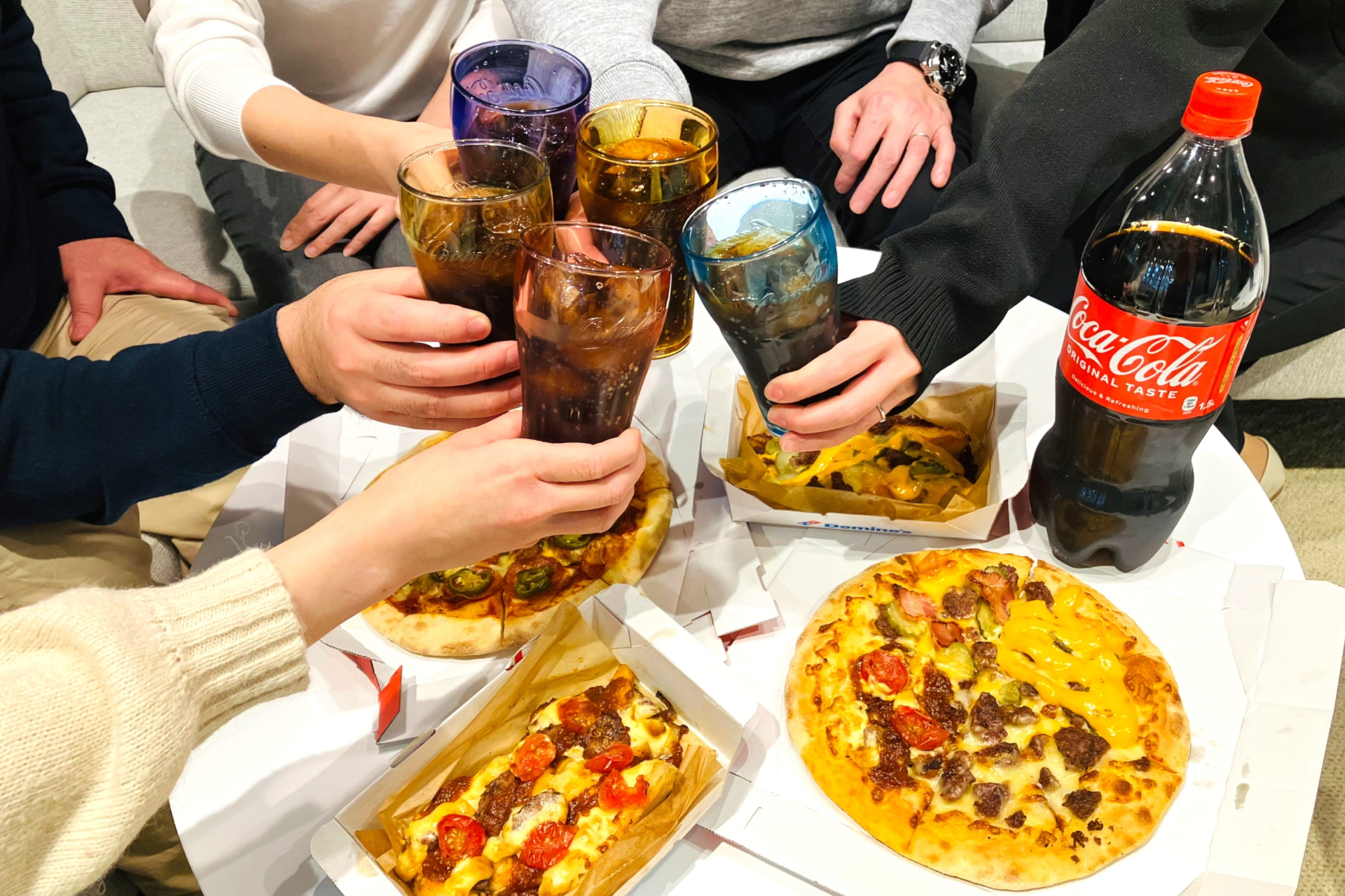 ピザパーティーにも