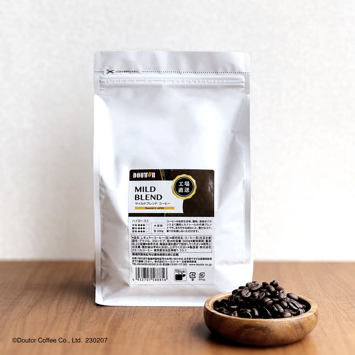 甘味・酸味・苦味のバランスがとれたドトールを代表する「マイルドブレンドコーヒー」