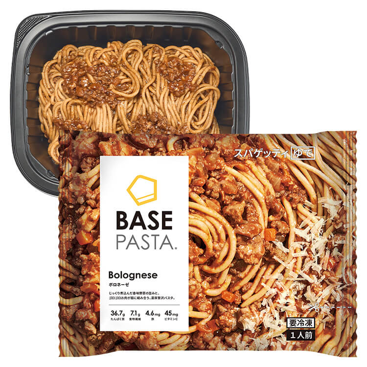 2月8日に発売した「BASE PASTA ボロネーゼ」
