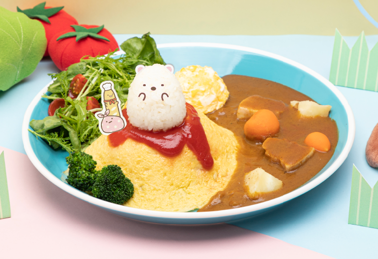 たべもの王国のオムライスやまプレート