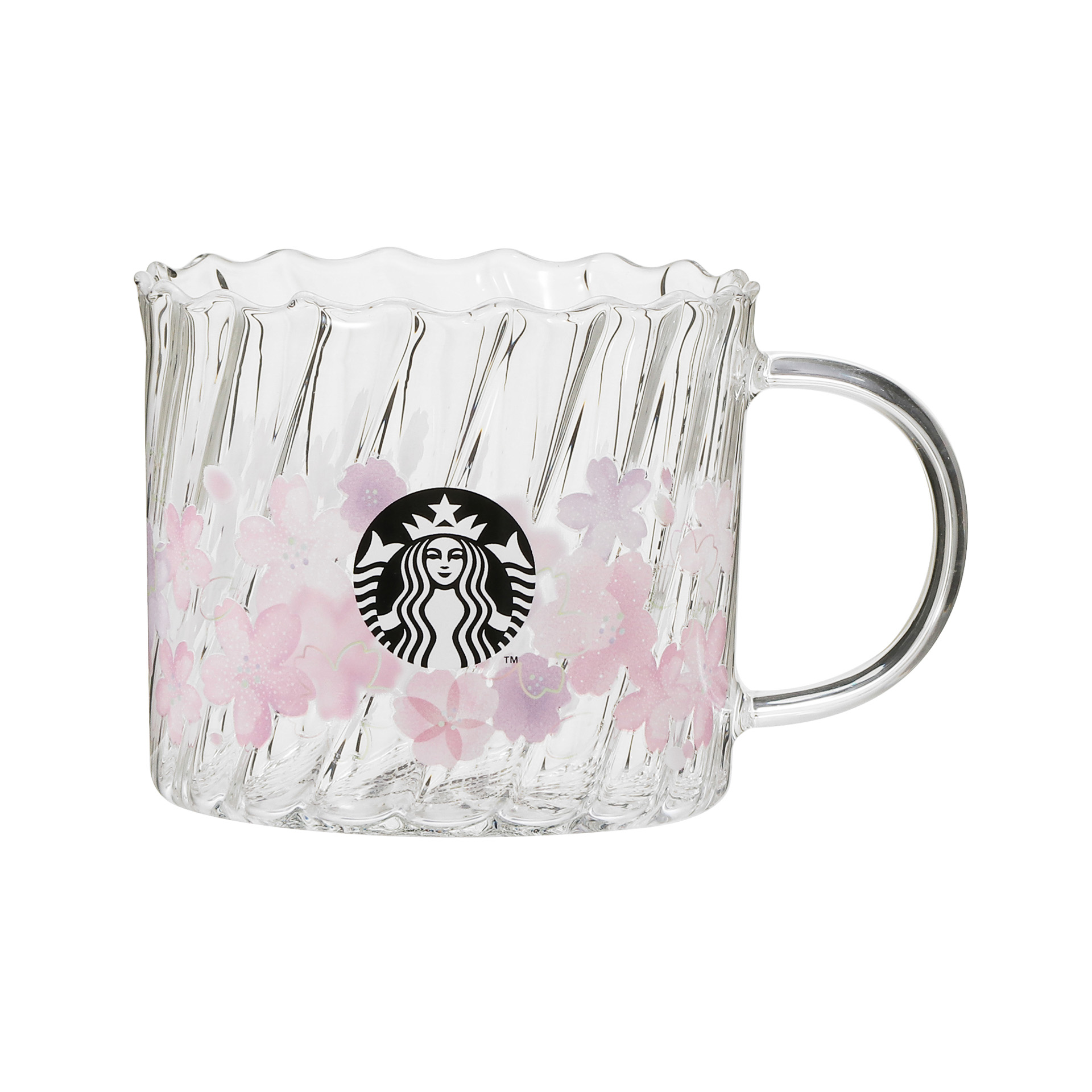 「SAKURA2023耐熱グラスマグツイストライン355ml」（2600円）