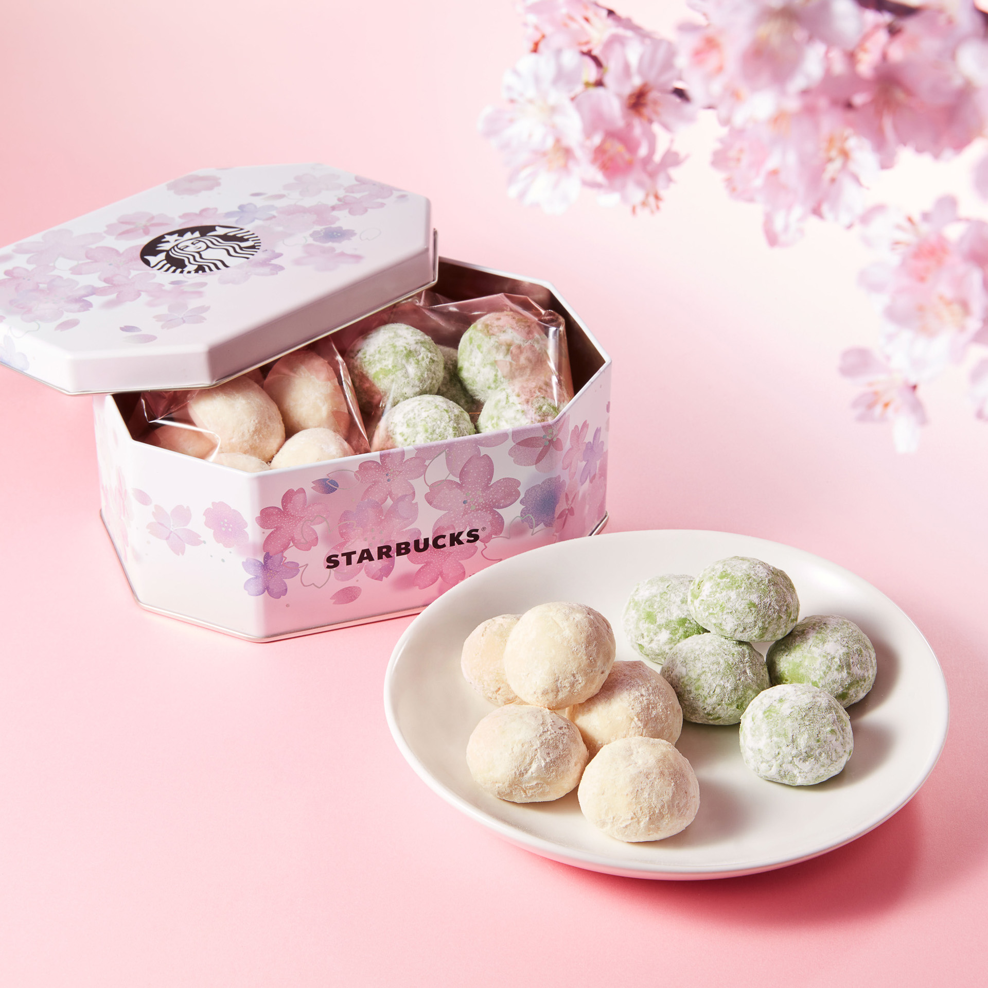 2種のボールクッキー（さくら＆抹茶）