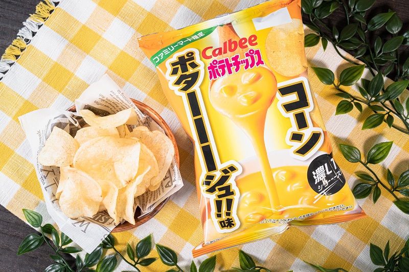 ファミマ限定、濃厚＆甘じょっぱい「ポテトチップス コーンポターーー