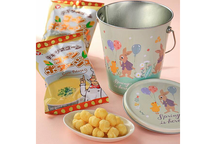 カルディ「スプリング バケツティン」