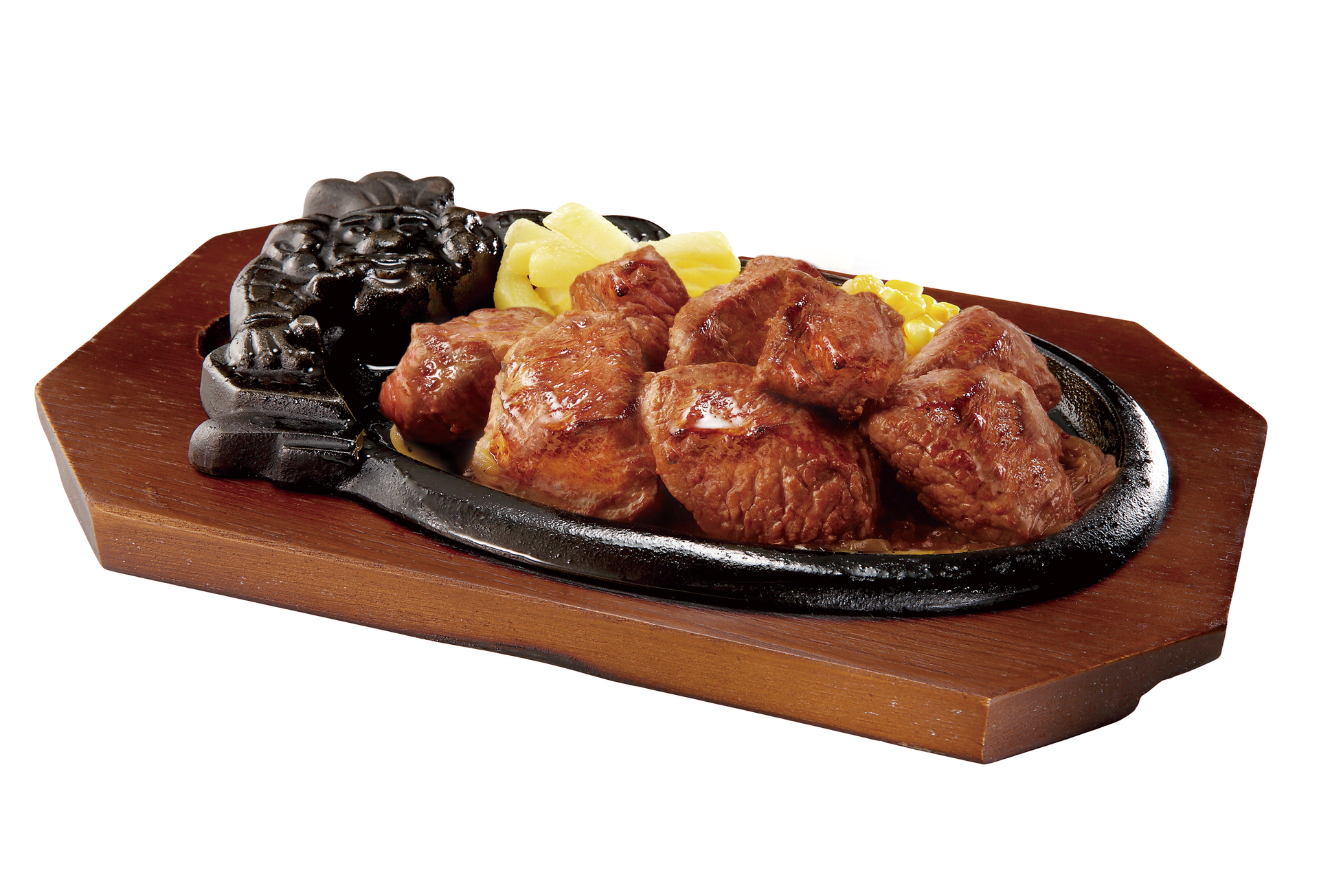 「山盛りカットステーキランチ」（270g 1628円）