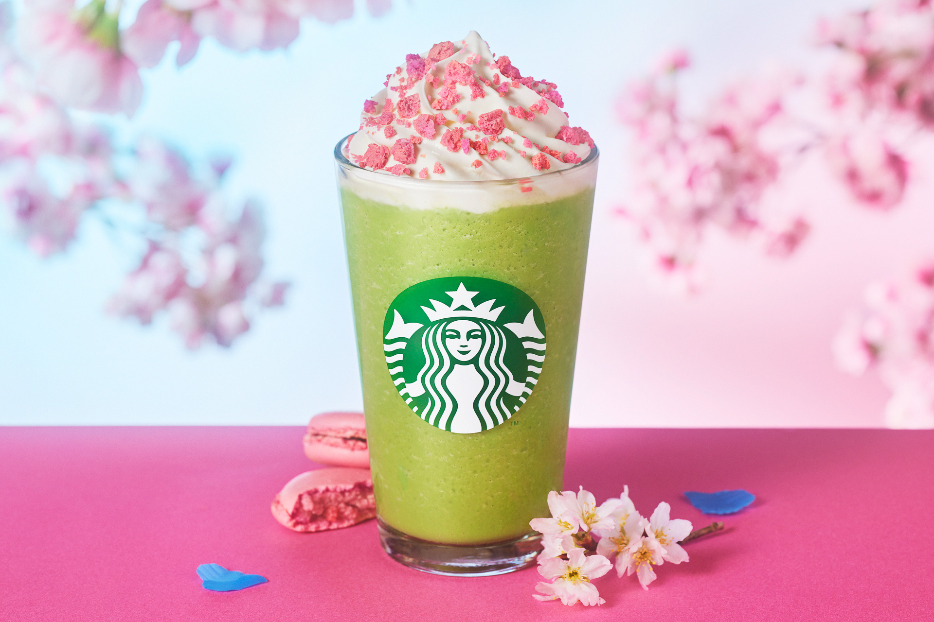 スターバックス「さくら 咲くサク 抹茶 フラペチーノ」