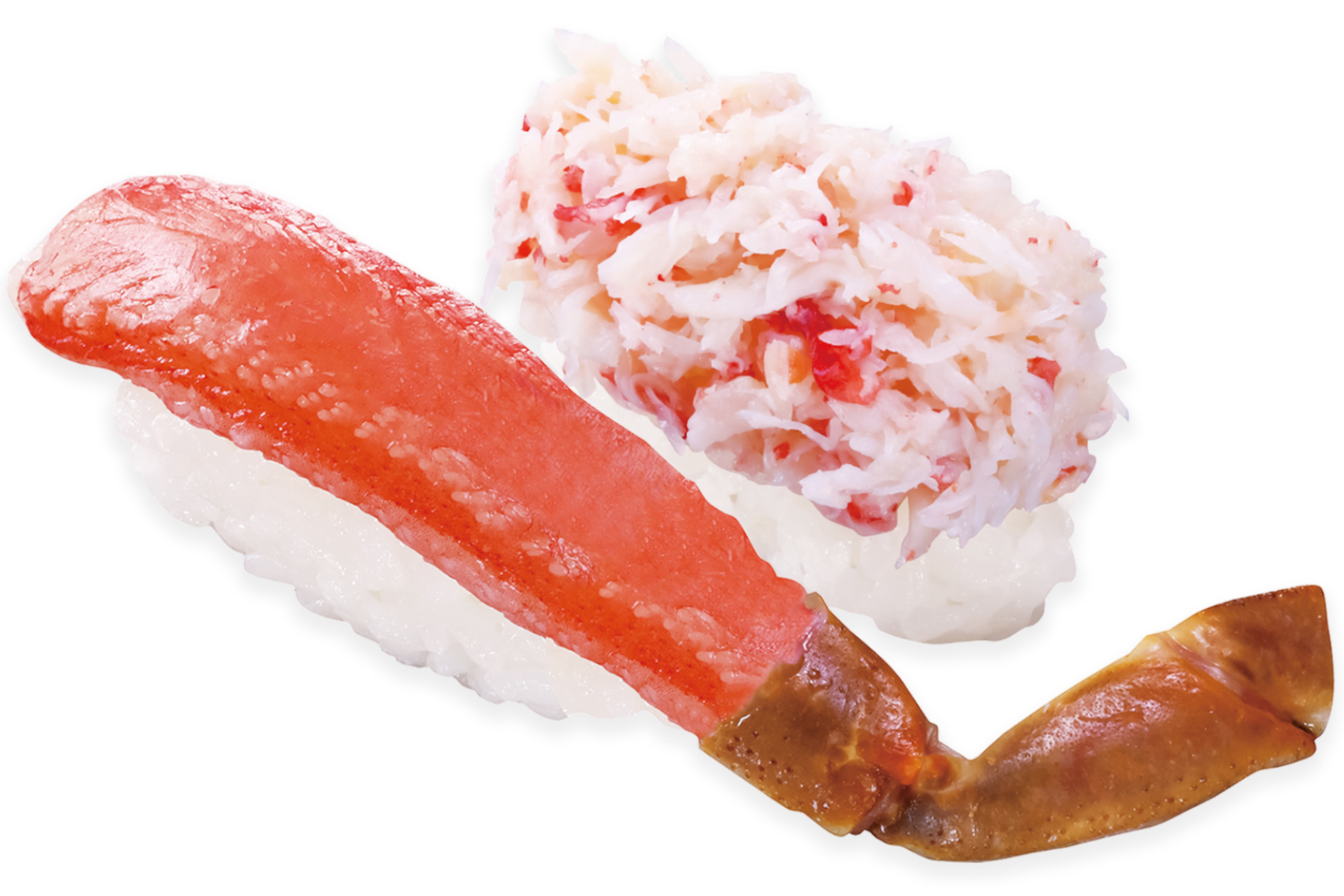 本ズワイガニ二種盛り（345円）