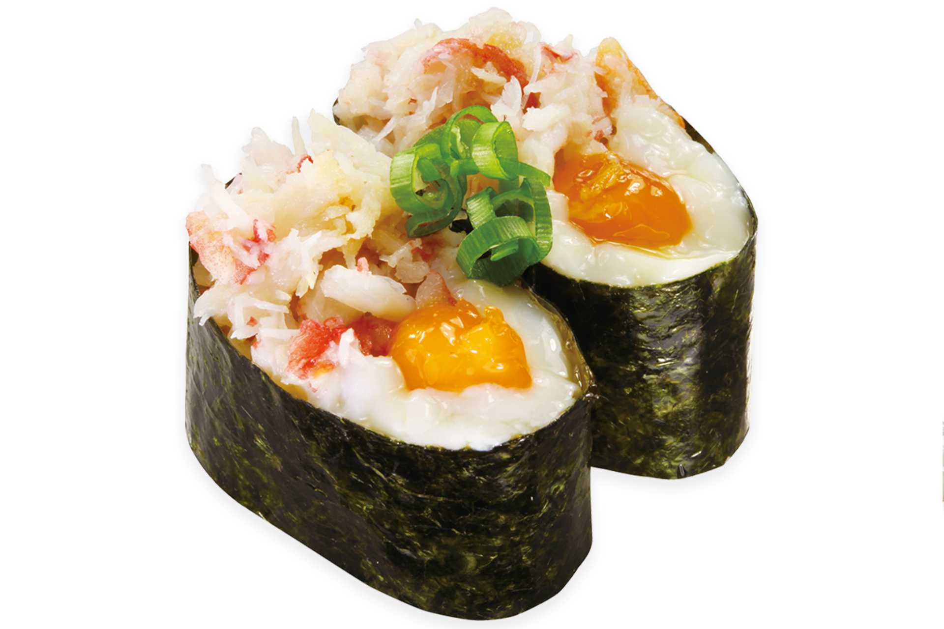 かにユッケ軍艦（165円）