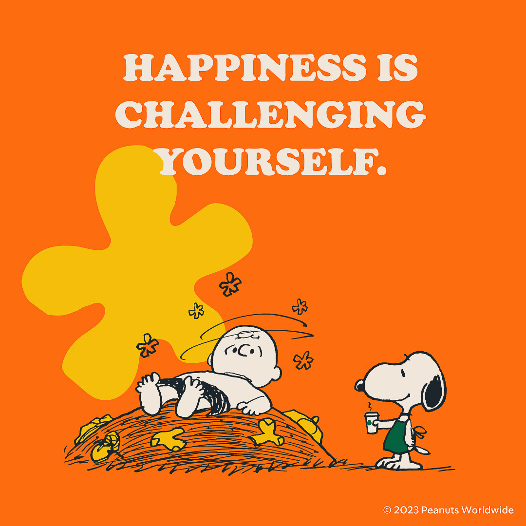 HAPPINESS IS CHALLENGING YOURSELF.（しあわせは、思いっきりやってみること）