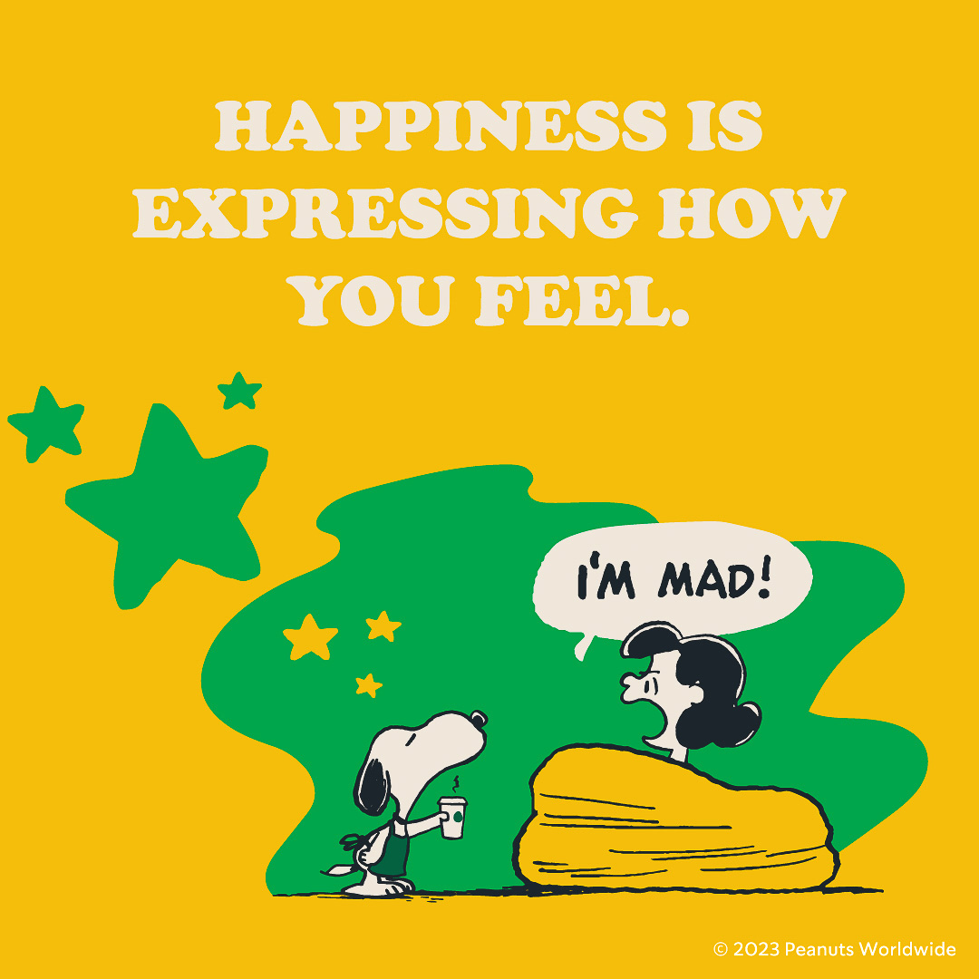 HAPPINESS IS EXPRESSING HOW YOU FEEL.（しあわせは、ありのままの気持ちをあらわすこと）