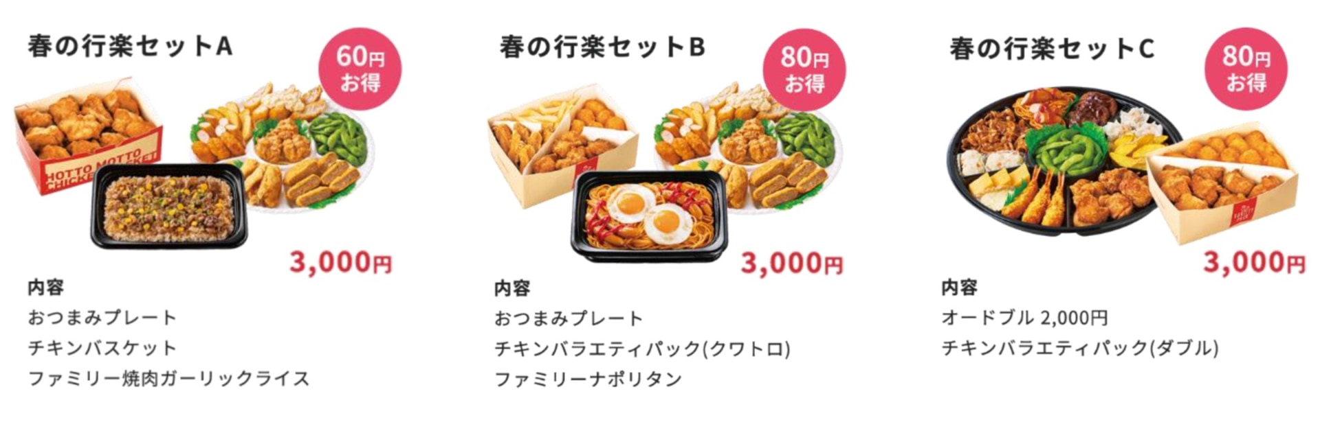 春の行楽セット