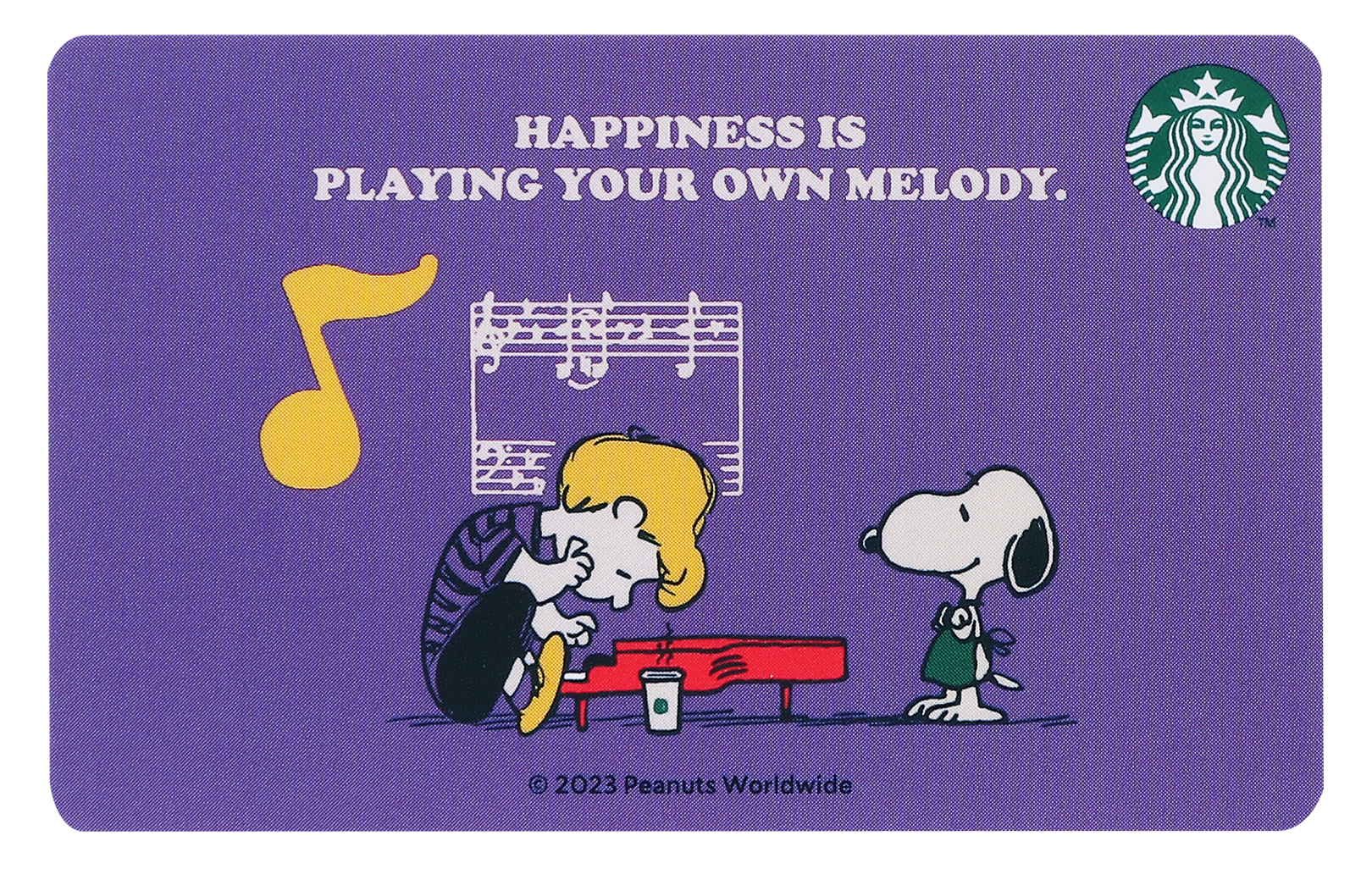 スターバックスカード ギフト PEANUTS オンラインストア シュローダー