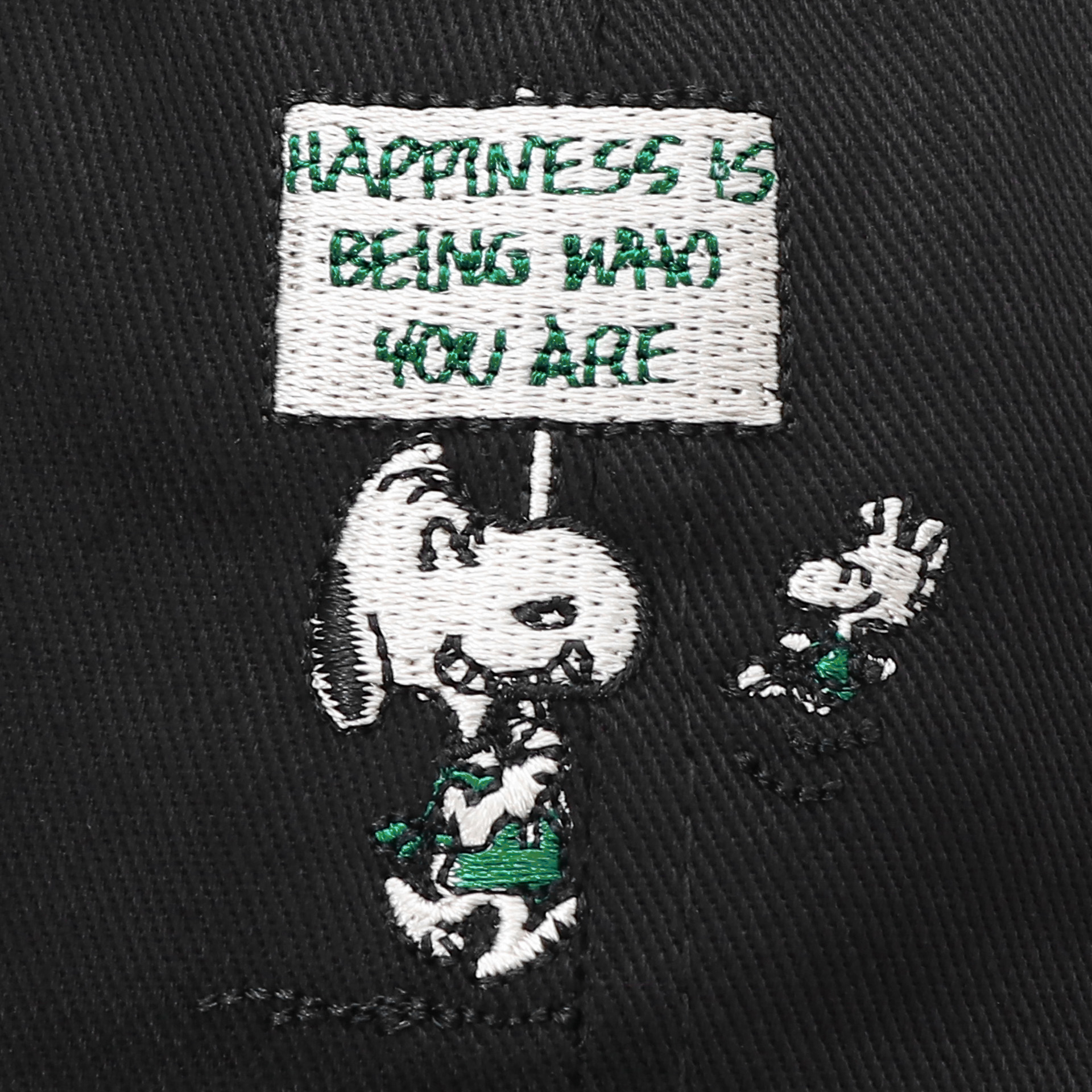 ベースボールキャップ ブラック PEANUTS Snoopy