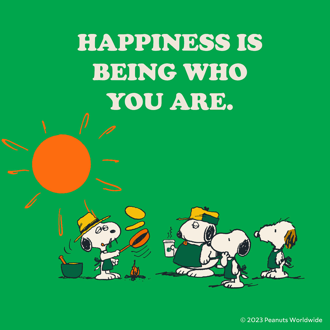 HAPPINESS IS BEING WHO YOU ARE.（しあわせは、そのままのきみでいること）