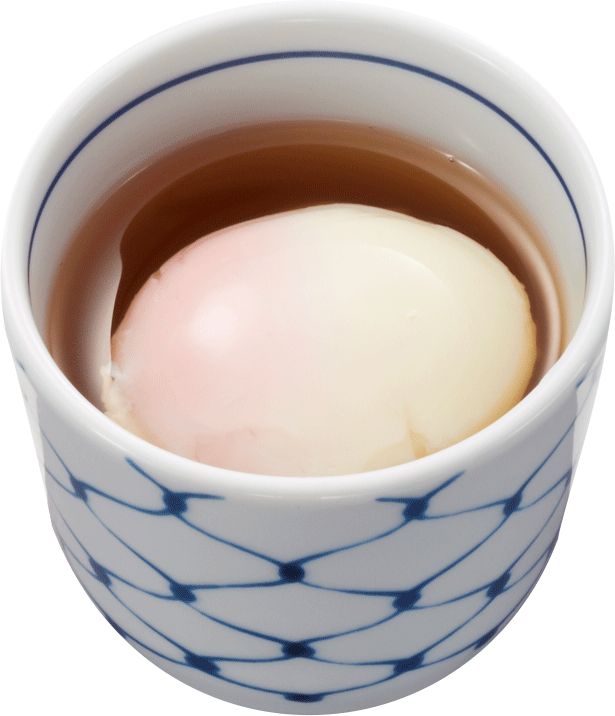 牛肉としびれ山椒の特製和風～さっぱり野菜だしと半熟卵を添えて～
