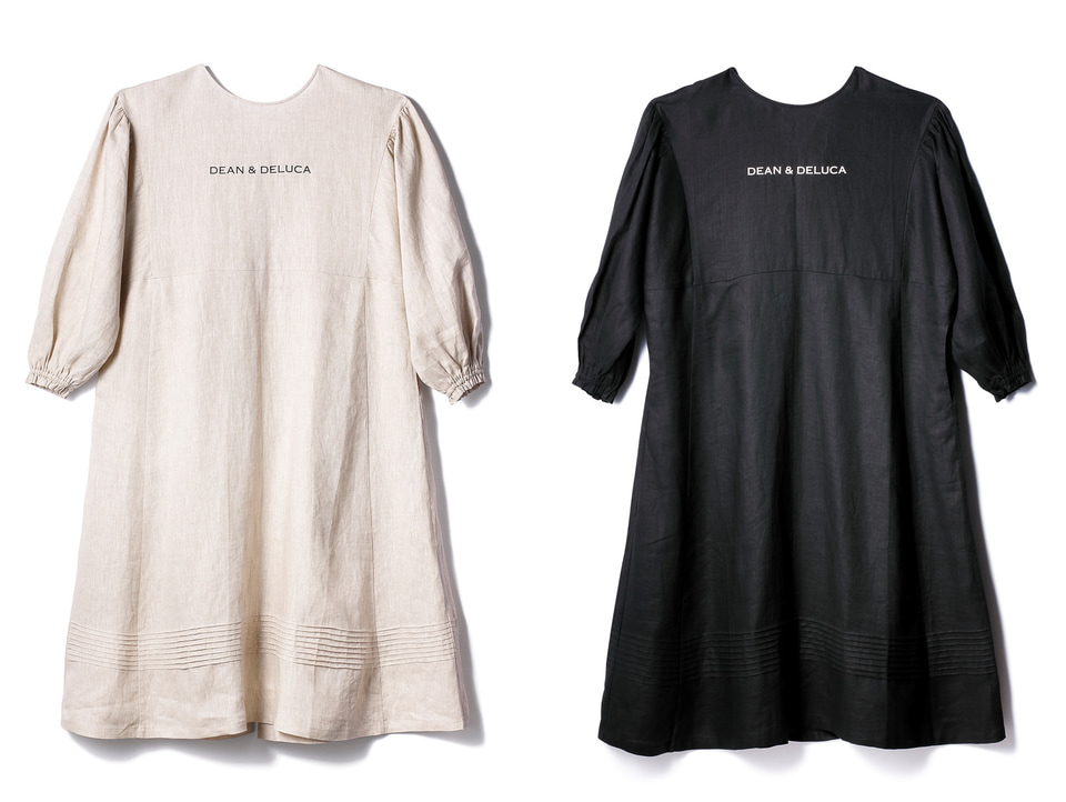 新品未使用　DEAN＆DELUCA×BEAMS COUTURE　割烹着ドレス　黒 DEAN&DELUCA〉×〈BEAMS COUTURE〉割烹着、着比べてみました