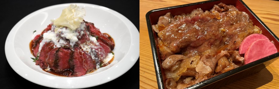 トリュフ香る花咲くチーズステーキ丼～トリュフムースを添えて～＜ALC BEEF キッチン（神奈川県川崎市）＞、ひとめぼれ国産牛すき焼き重＜臥薪 本店（神奈川県鎌倉市）＞