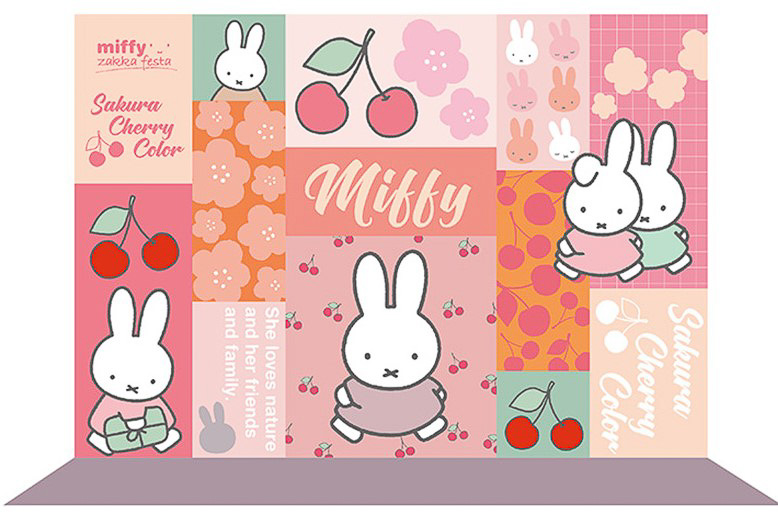 限定デザインの背景で撮影できるフォトスポット