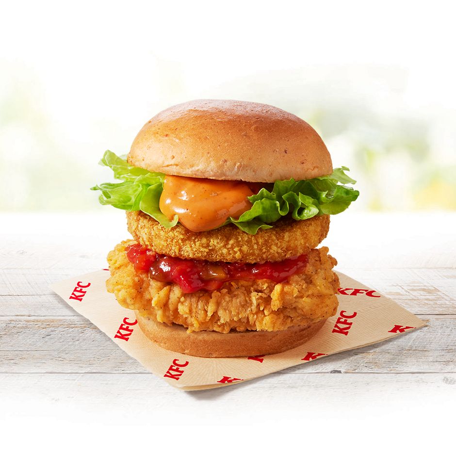 カリホクハッシュのフィレバーガー辛口