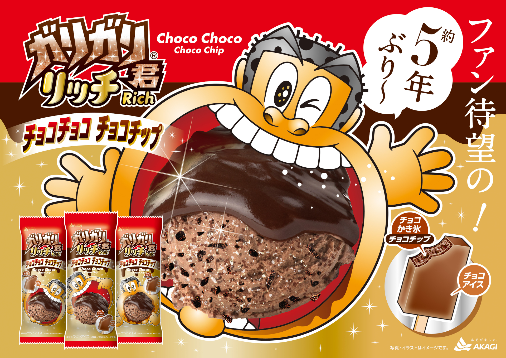 「ガリガリ君リッチチョコチョコチョコチップ」（162円）