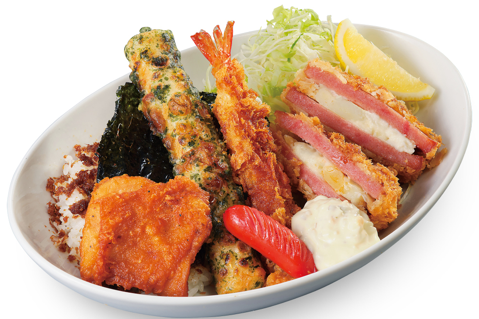 店内「かつやの海苔弁」