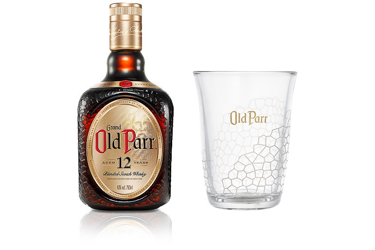 フラッグシップ「オールドパー 12年」とオリジナルタンブラーをセットで発売
