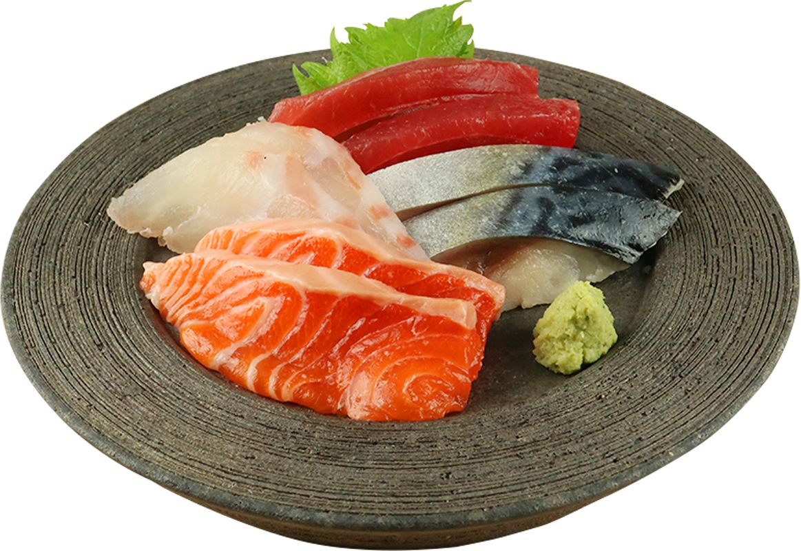 「青森県産生サーモン入り刺身4点盛り」（1198円）