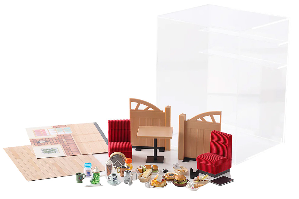 ミニチュア6種と専用ディスプレイラックのセット