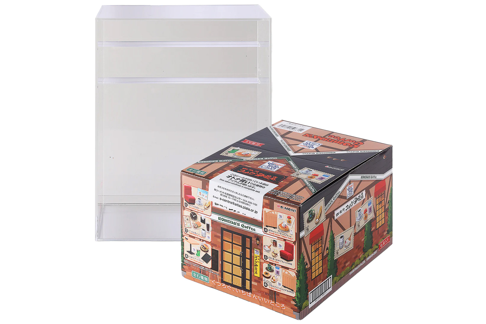 ミニチュア6種と専用ディスプレイラックのセット