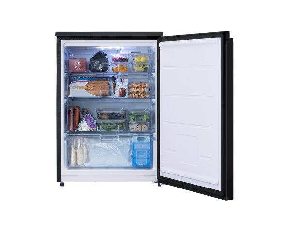 奥行スリム冷凍庫 66L ブラック