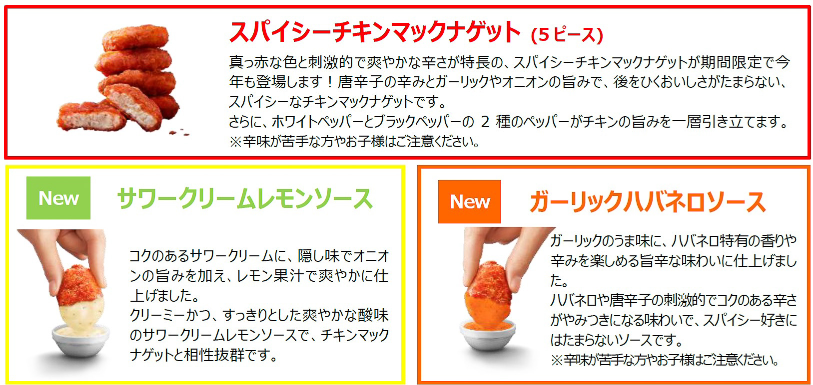 マクドナルド「スパイシーチキンマックナゲット」
