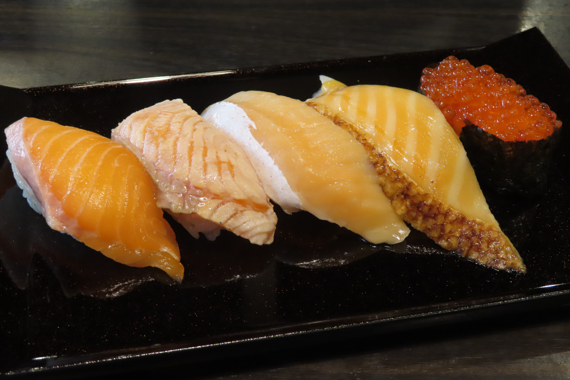 サーモン五種盛り