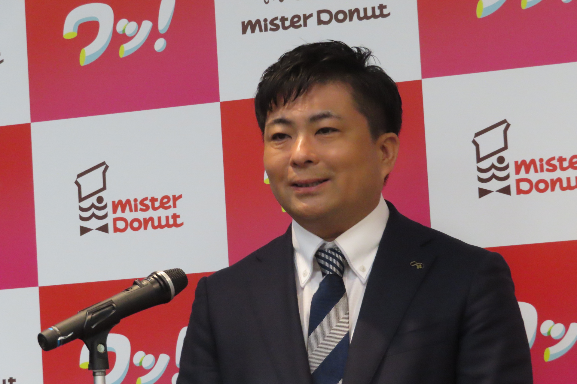 ミスタードーナツ事業本部 企画開発本部 商品開発部 部長の吉田安幸氏