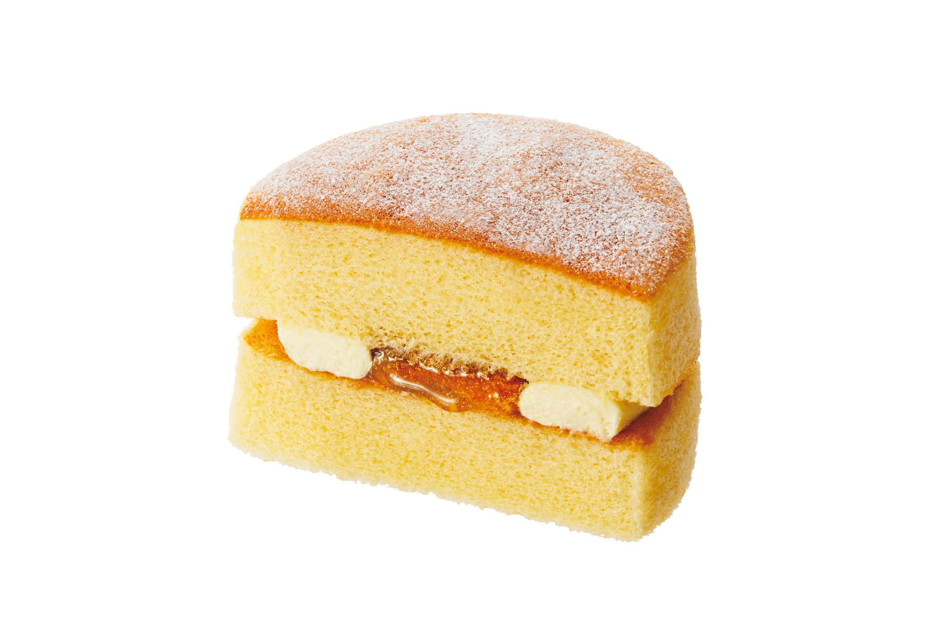 冷やして食べるふんわりホットケーキ風サンド