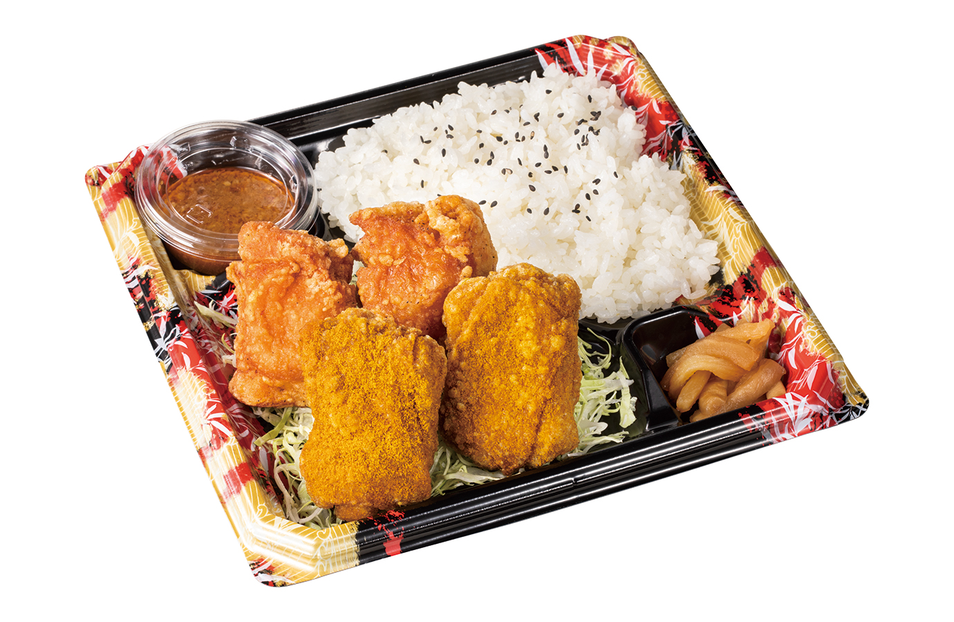「カレーからあげ合盛り弁当」（712円）