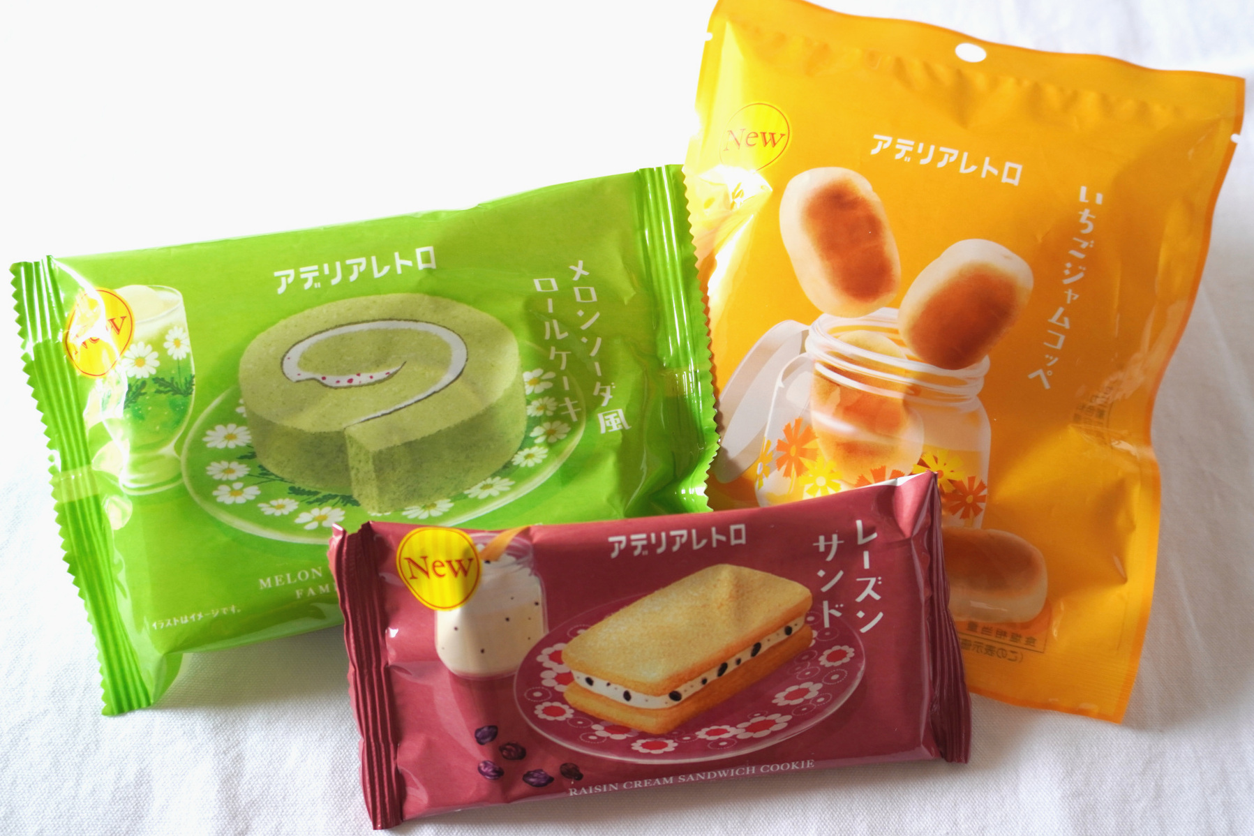 アデリアレトロとコラボした焼き菓子3種