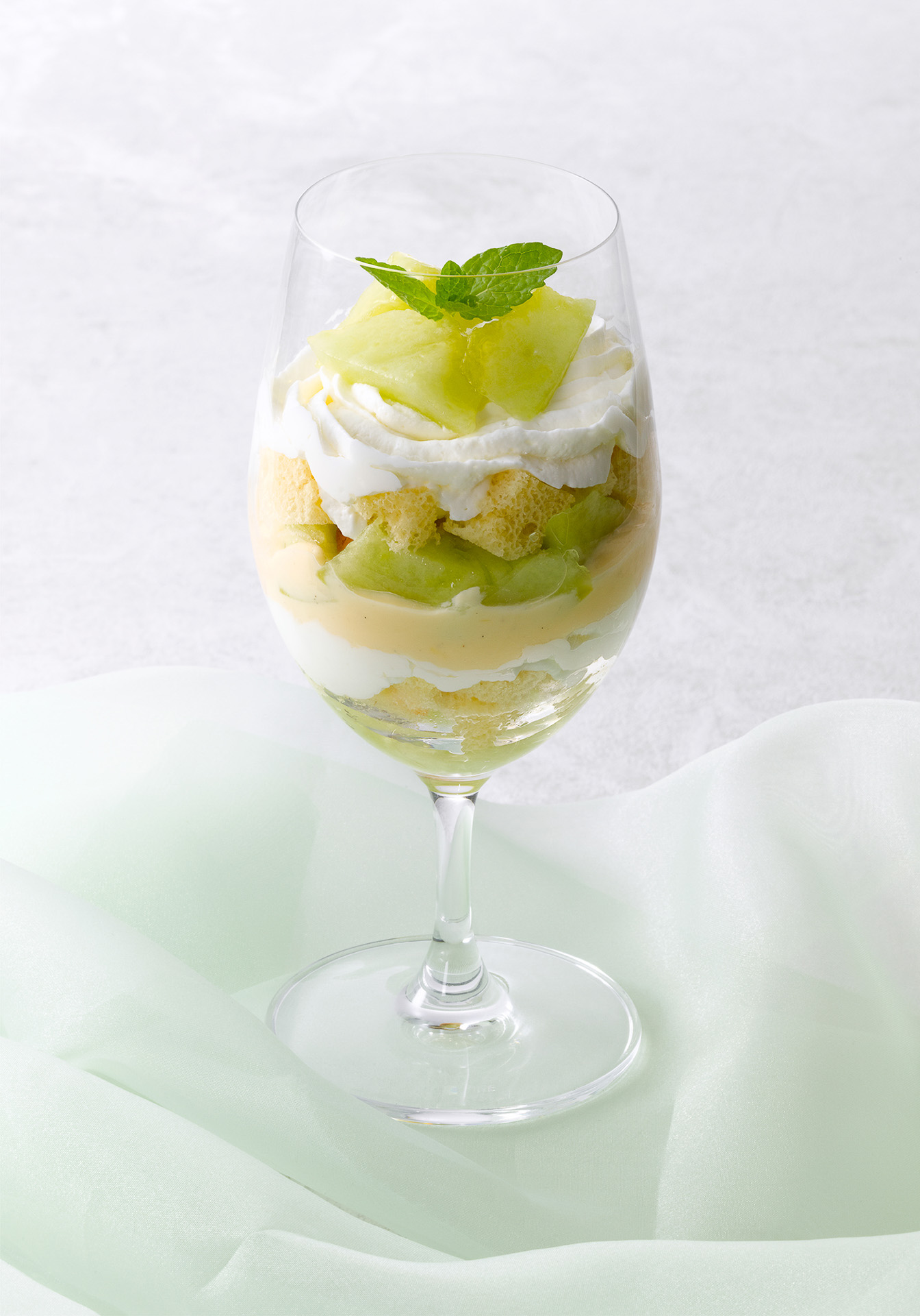 「メロンのショートケーキ仕立て」（1078円）