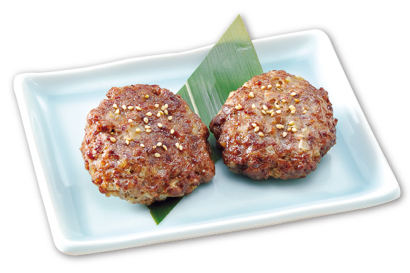 「牛タンバーグ」（2個429円/食べ放題「パワー焼肉コース」以上、ピタ放題でも注文可能）