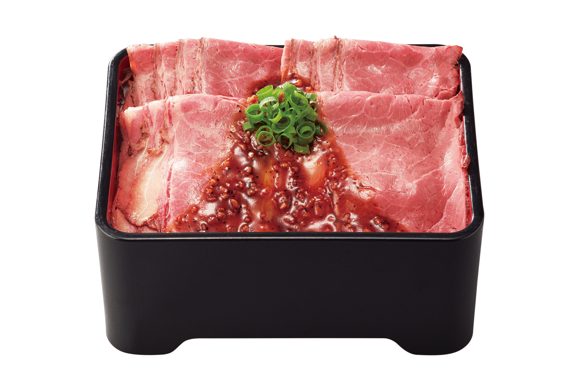 「特 ローストビーフ重」（並盛1250円/ごはん大盛1320円）