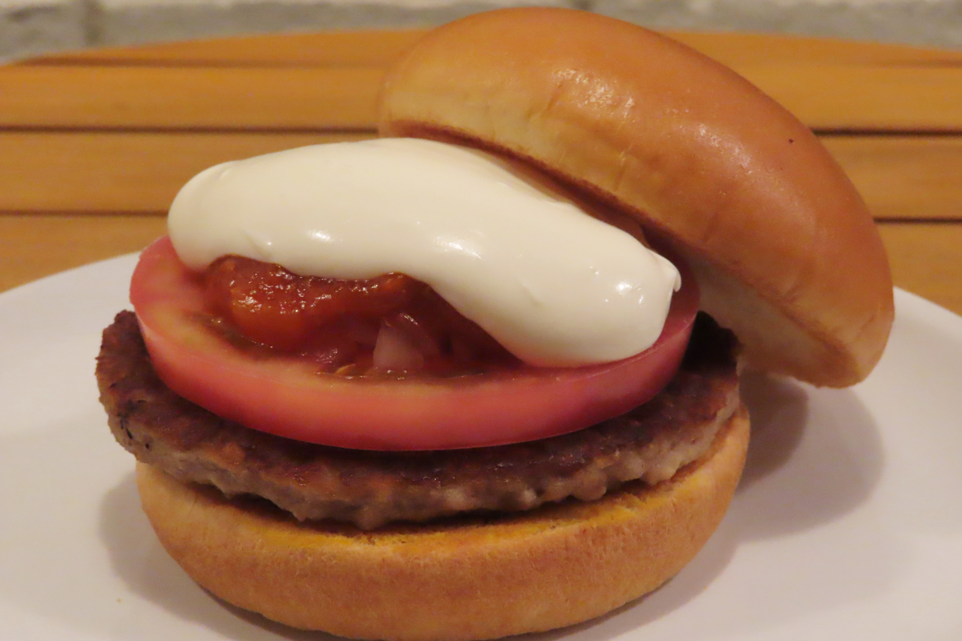 白いモスバーガー