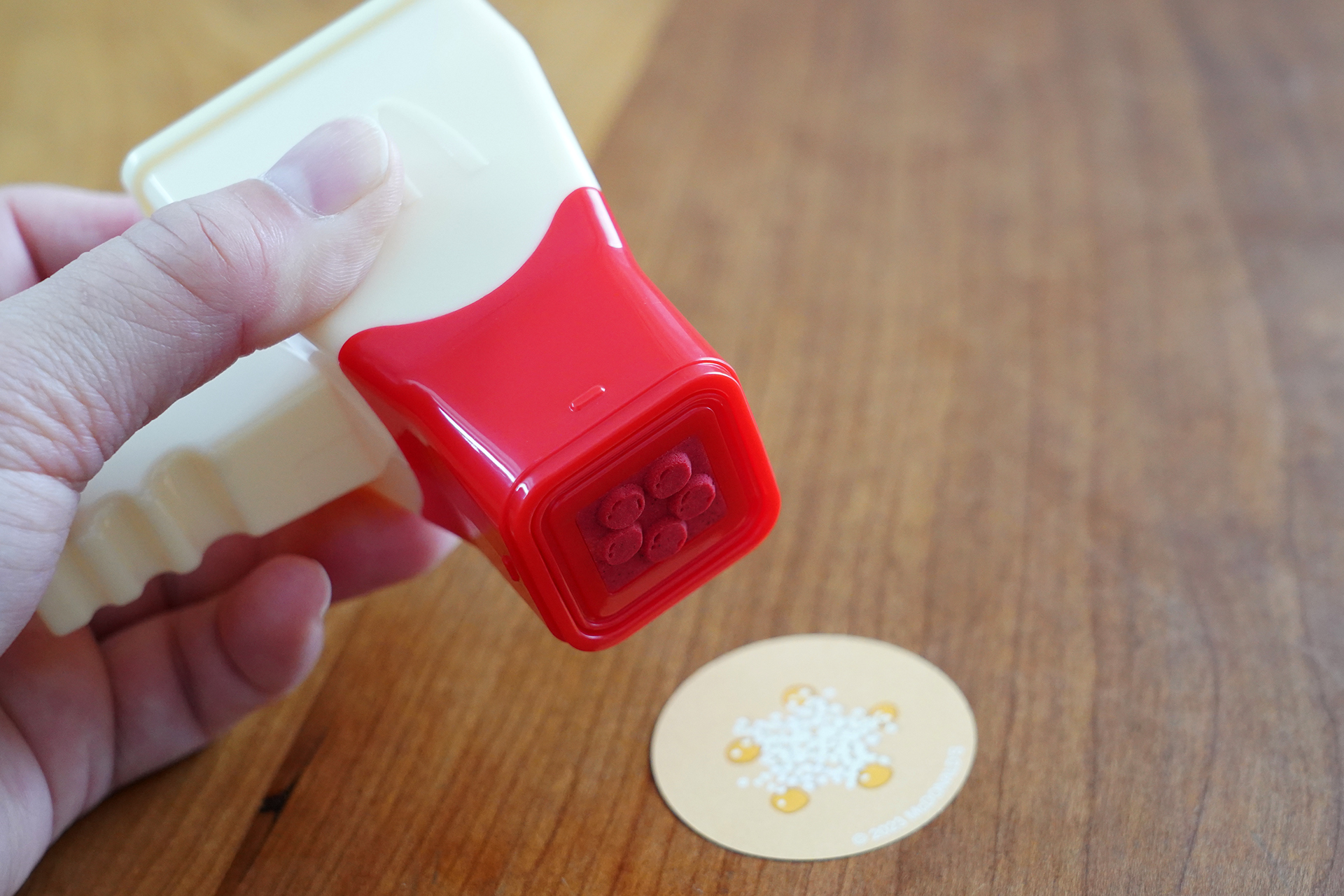 ケチャップのスタンプ