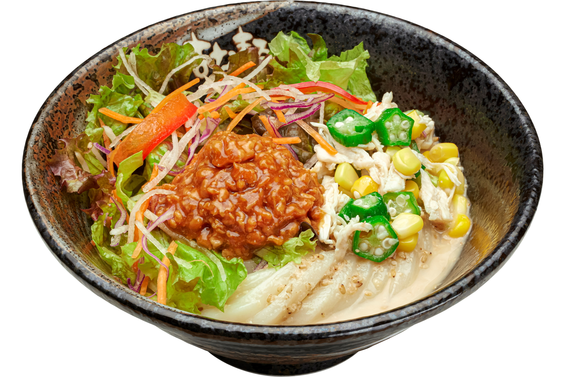 「6種野菜のサラダ担々」（小 690円、中 830円、大 990円）