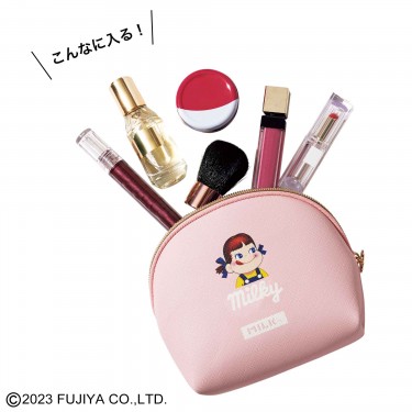 sweet 9月号特別付録「MILKFED.特製 ペコちゃんポコちゃん コスメポーチ＆ミラーセット」