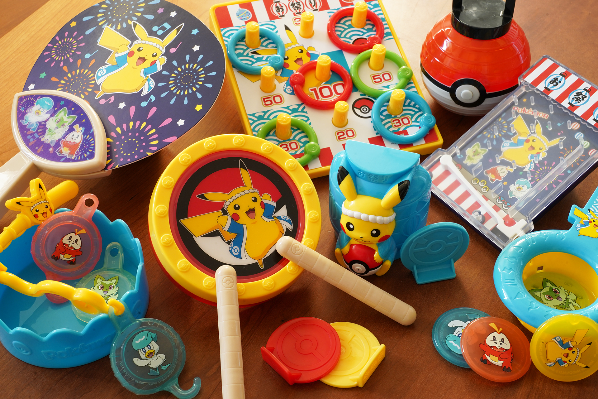 ハッピーセット「ポケモンなつまつり」のおもちゃは全8種
