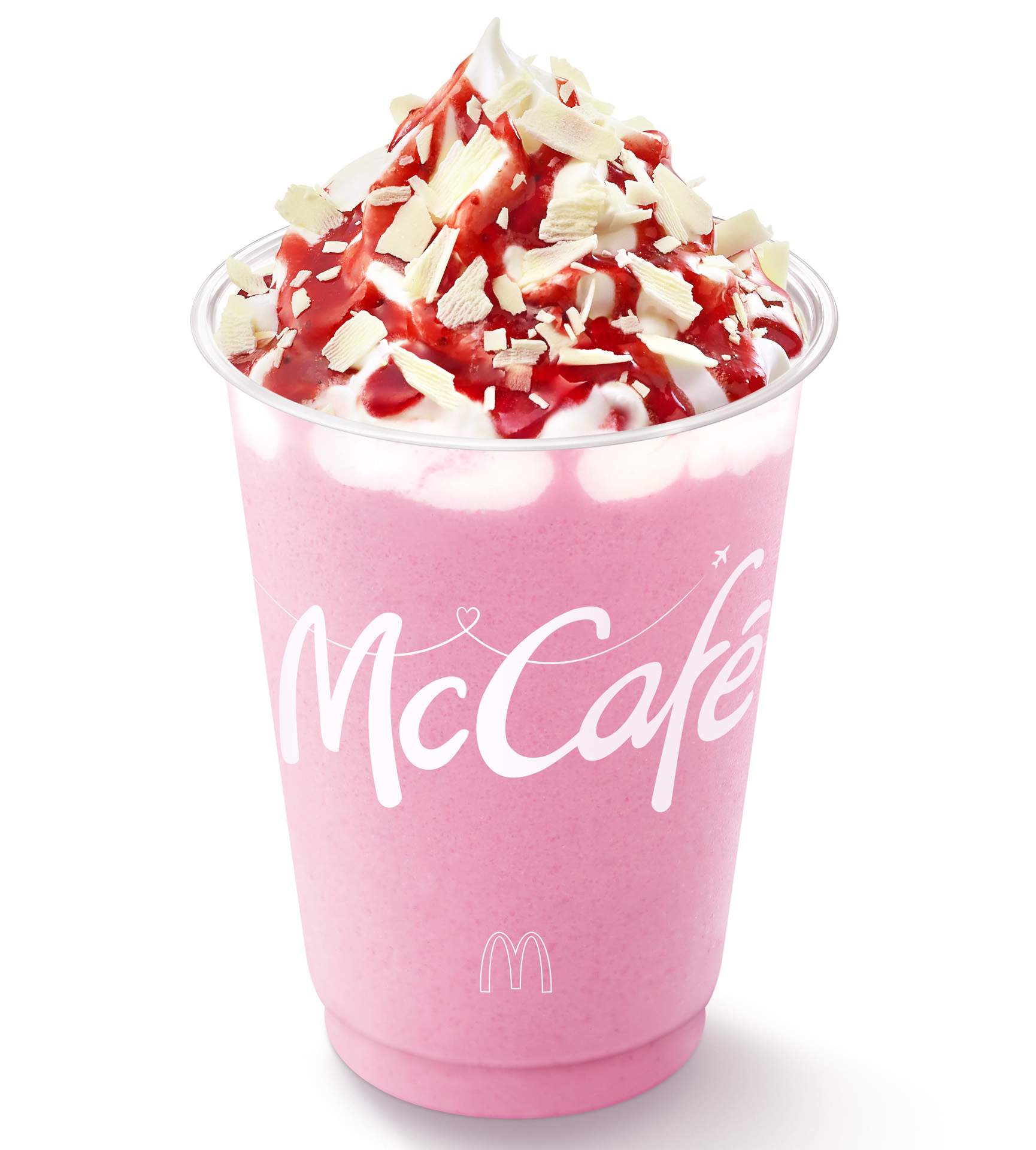 「ホワイトチョコストロベリーフラッペ」（490円～）