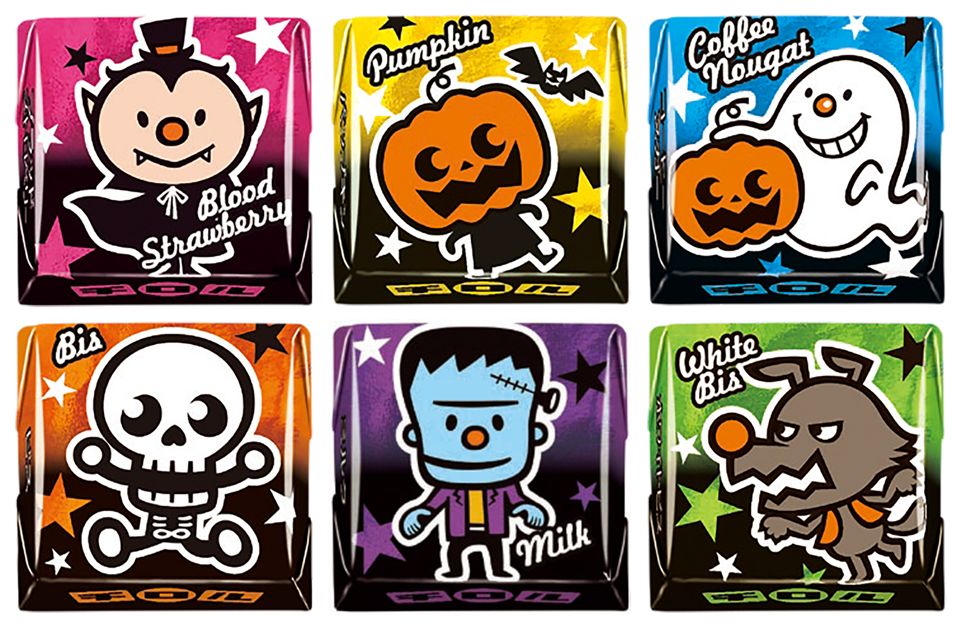 キラキラの個包装は6種類