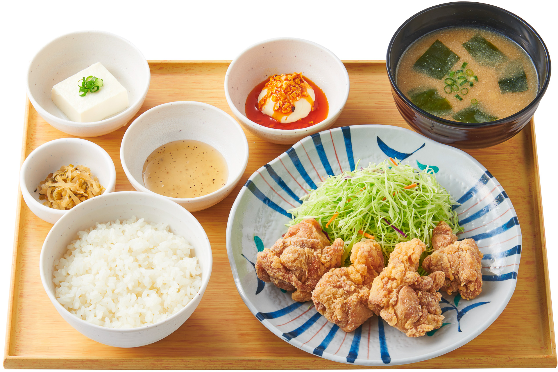 「極みから揚げ定食［2種の濃厚だれ］」