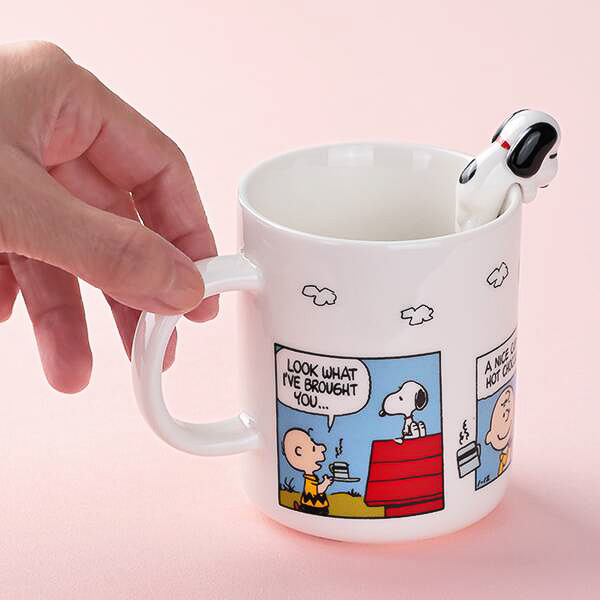 カルディ、カップのふちのスヌーピーがかわいいマグカップが登場