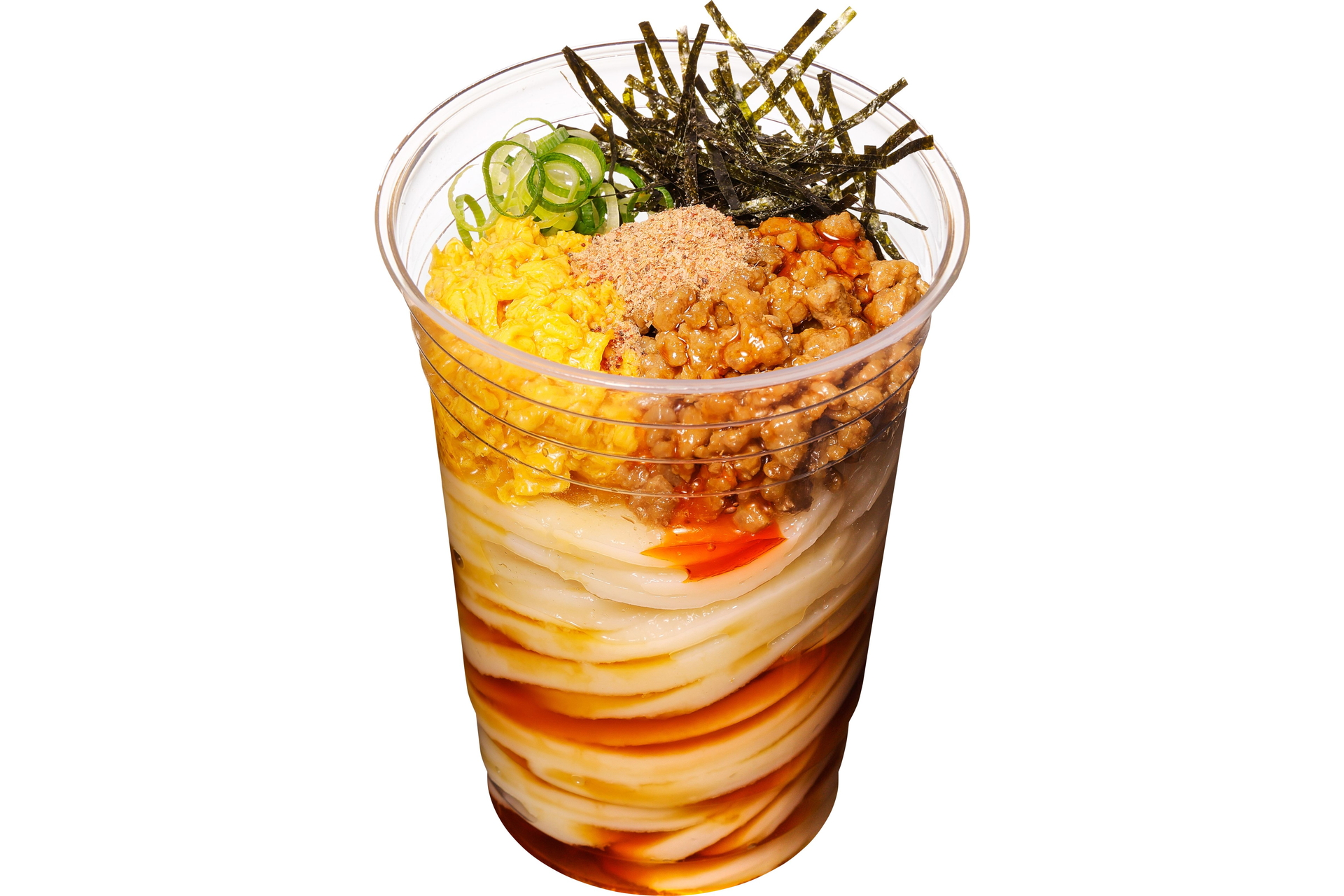 「ピリ辛肉そぼろぶっかけうどん」（490円）